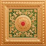 N104-Gold-Green-Red-Nova-decorative-ceiling-tiles-antique-decor