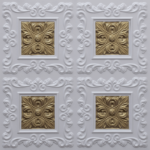N119 – Glamor White – Brass-Nova-decorative-ceiling-tiles-antique-decor