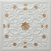 N 122 - Pearl White - Gold-Nova-decorative-ceiling-tiles-antique-decor