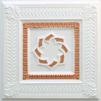 N137 Pearl White Copper-Nova-decorative-ceiling-tiles-antique-decor