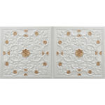 N 4122 – Pearl White – Gold-Nova-decorative-ceiling-tiles-antique-decor