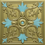 N115-Brass-Sky Blue–Nova-Decorative-Ceiling-Tiles-Antique-Decor