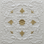 N 127 – Pearl White – Brass-Nova-decorative-ceiling-tiles-antique-decor