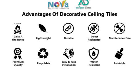 Advantages of Decorative Ceiling Tiles