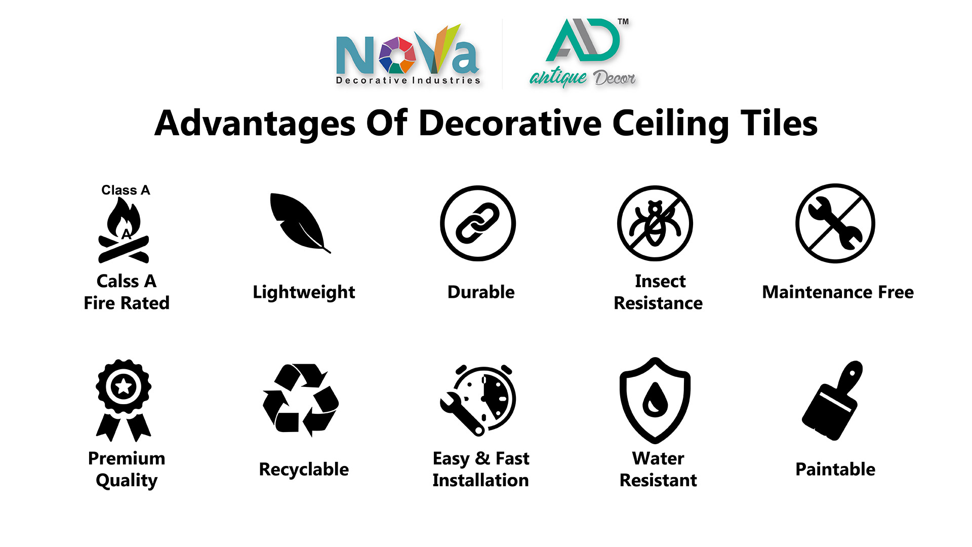 Advantages of Decorative Ceiling Tiles