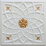 N148-Pearl White-Gold-Nova-decorative-ceiling-tiles-antique-decor