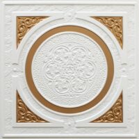N108-Pearl White-Gold-Nova-decorative-ceiling-tiles-antique-decor