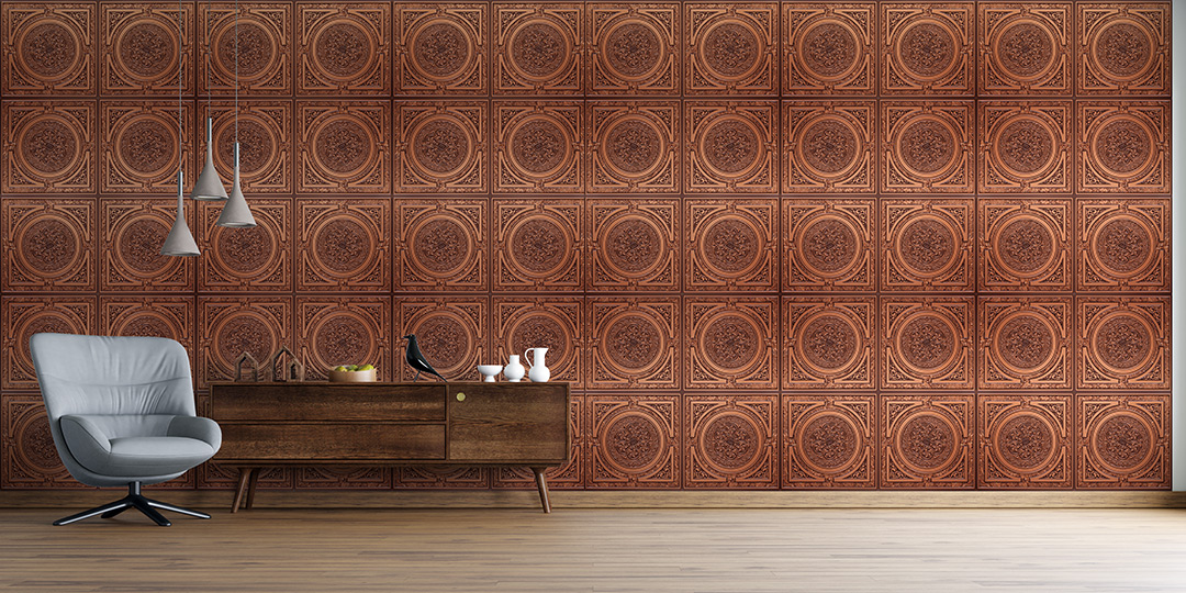 N108 Antique Copper Wall Nova Decorative Ceiling Tiles Antique Decor