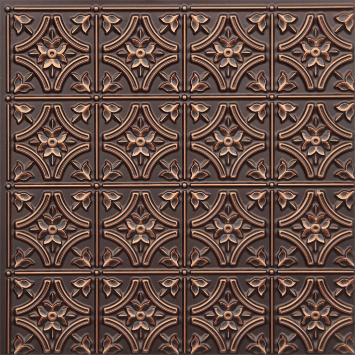 N111-Antique Copper Nova-decorative-ceiling-tiles-antique-decor