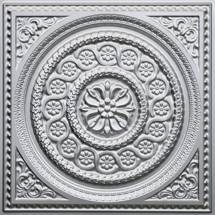 N117 – Silver Nova-decorative-ceiling-tiles-antique-decor